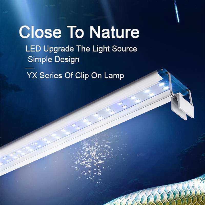 Planted Aquarium Pendant Light - โคมไฟแบบคลิปหนีบกันน้ำขยายได้สำหรับตู้ปลาไฟ LED แบบบางเฉียบ