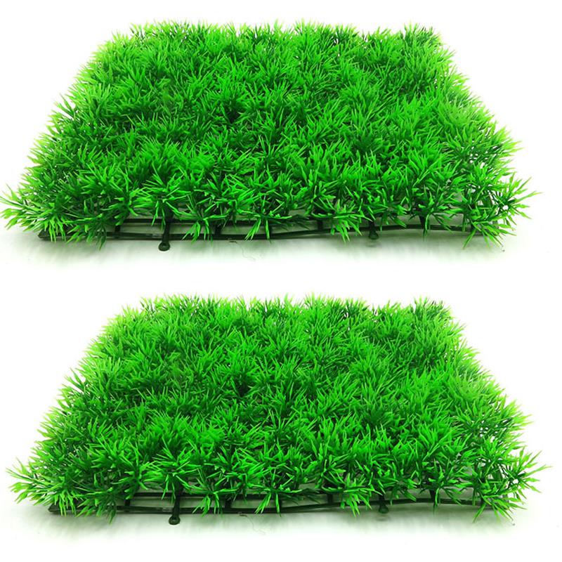 Planted Aquarium Materials - สีเขียวประดิษฐ์หญ้าสนามหญ้าสนามหญ้าน้ํา Aquarium Fish TANK Decor ปลอม