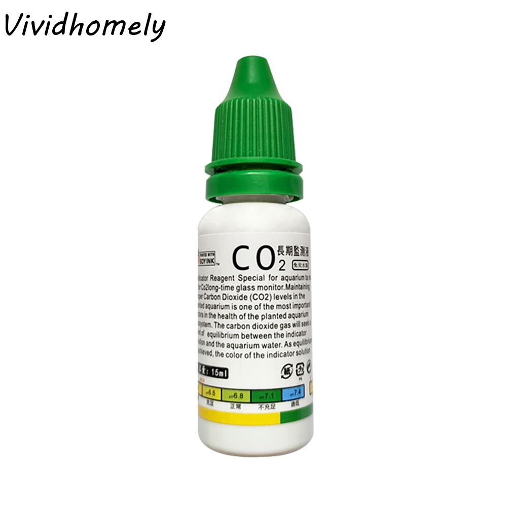 Glass Co2 Drop Checker - ชุดอุปกรณ์ตู้ปลาสำหรับปลูกพืชน้ำ พร้อมเครื่องทดสอบและตรวจสอบคุณภาพน้ำ ตัวบ่งชี้ระดับน้ำ เครื่องวัดระดับ CO2 และตัวกระจาย