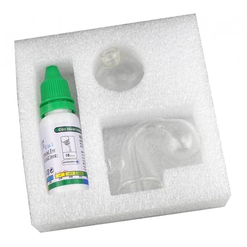 Glass Co2 Drop Checker - เครื่องตรวจวัดก๊าซคาร์บอนไดออกไซด์ในตู้ปลา วัสดุแก้ว ตรวจวัดระดับ CO2 แบบยาวนาน สำหรับตู้ปลาน้ำจืด