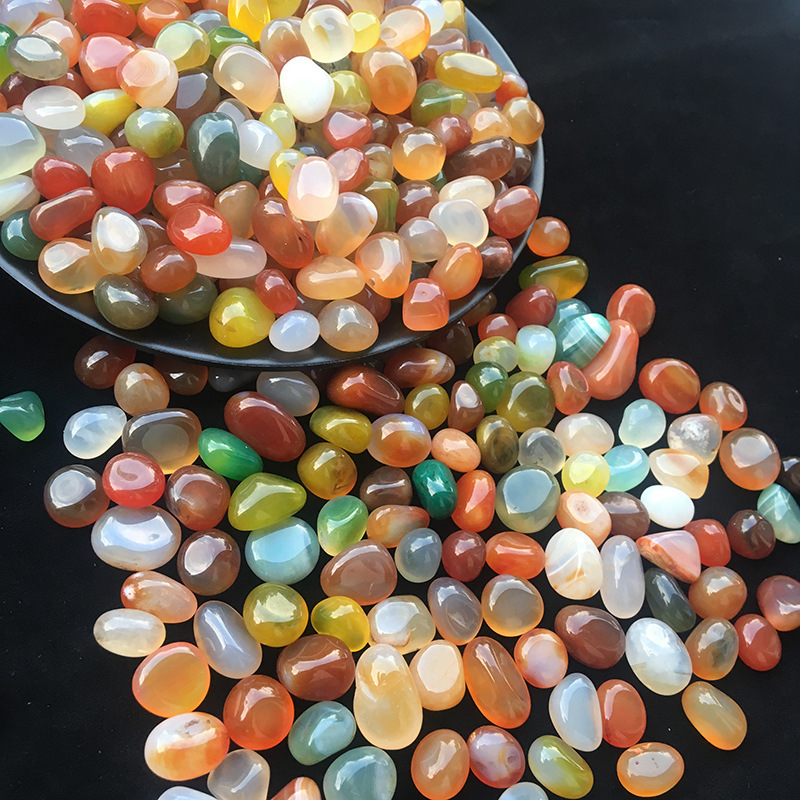 Planted Aquarium Air Stone - Luxury 100g อาเกตธรรมชาติคริสตัล Pebbles หินตกแต่งที่มีสีสันสําหรับพิพิธภัณฑ์สัตว์น้ํา, ถังปลา