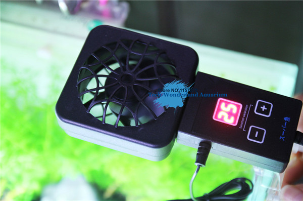 Planted Aquarium Products - มินินาโนคลิปแขวนในพัดลมระบายความร้อนเซ็นเซอร์อัตโนมัติrunหยุดควบคุมอุณหภูมิพิพิธภัณฑ์สัตว์น้ำปลาพืชถังเก็บน้ำ