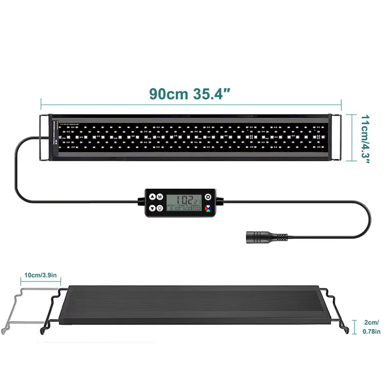 Aquarium Plant Light Spectrum - ไฟ LED สำหรับตู้ปลา SIROKA SRK-YFT ขนาด