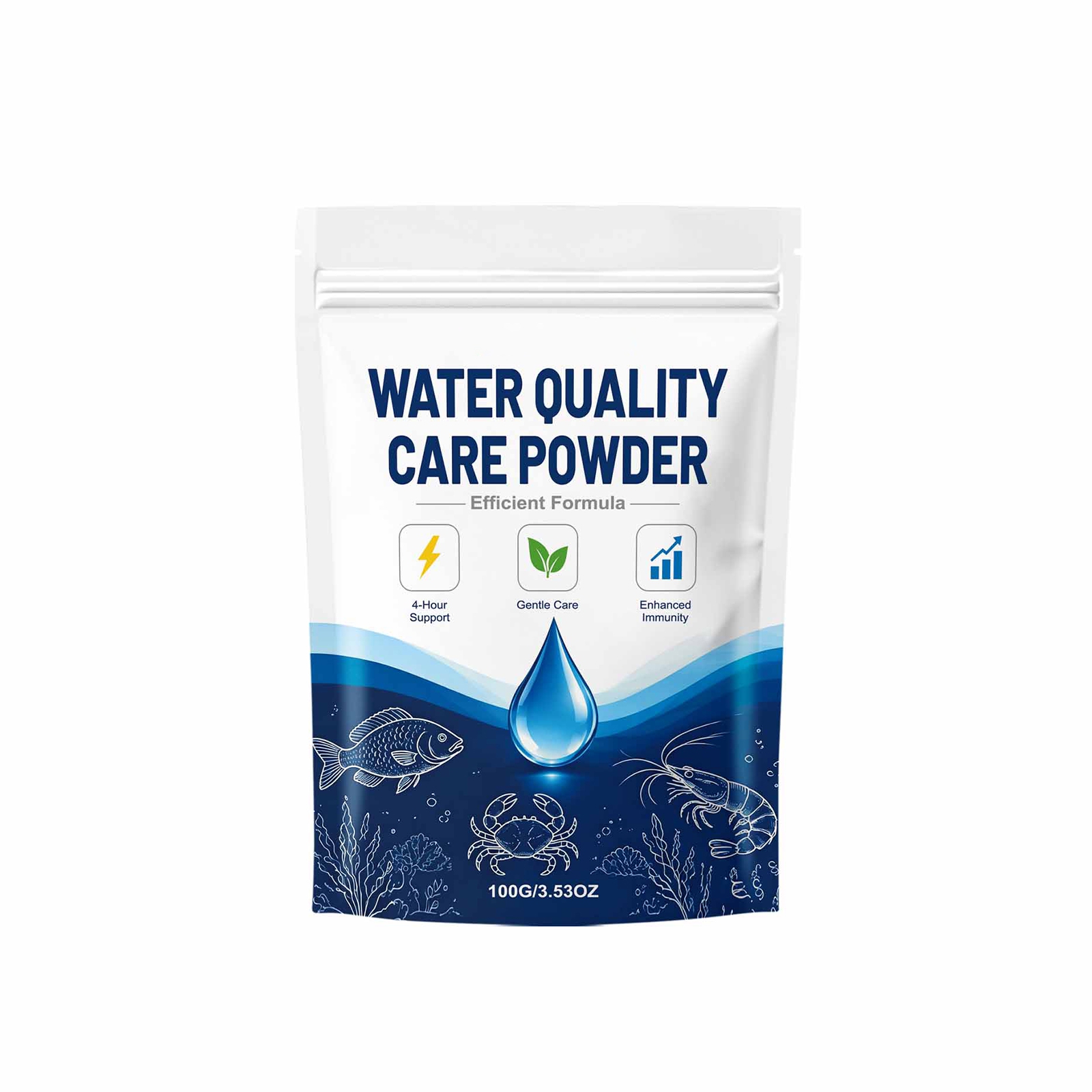 Planted Aquarium Care - 1/2/3/5PCS ผงปรับสภาพน้ำในตู้ปลาสำหรับน้ำขุ่นกำจัดกลิ่นดูแลคุณภาพน้ำสำหรับตู้ปลาบ่อสิ่งแวดล้อม