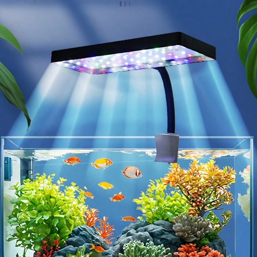 Aquarium Plant Light Spectrum - ไฟปลูกพืชน้ำแบบเต็มสเปกตรัมพร้อมอินเทอร์เฟซ USB, ไฟสำหรับตู้ปลา, เหมาะสำหรับผู้ที่ชื่นชอบการเลี้ยงปลาในตู้ปลา