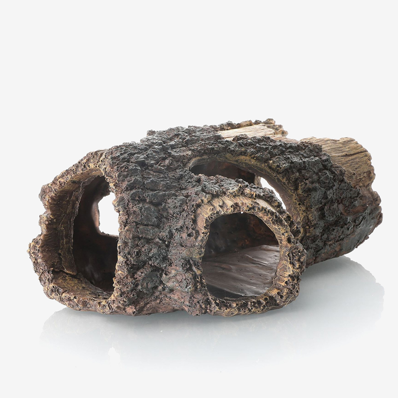 Aquarium Plant Guide - ของตกแต่งตู้ปลารูปทรงถังทำจากเรซินไม้ทรงกระบอกเรซินสำหรับจัดสวนสุดสร้างสรรค์เครื่องประดับงานฝีมือในบ้าน D9244