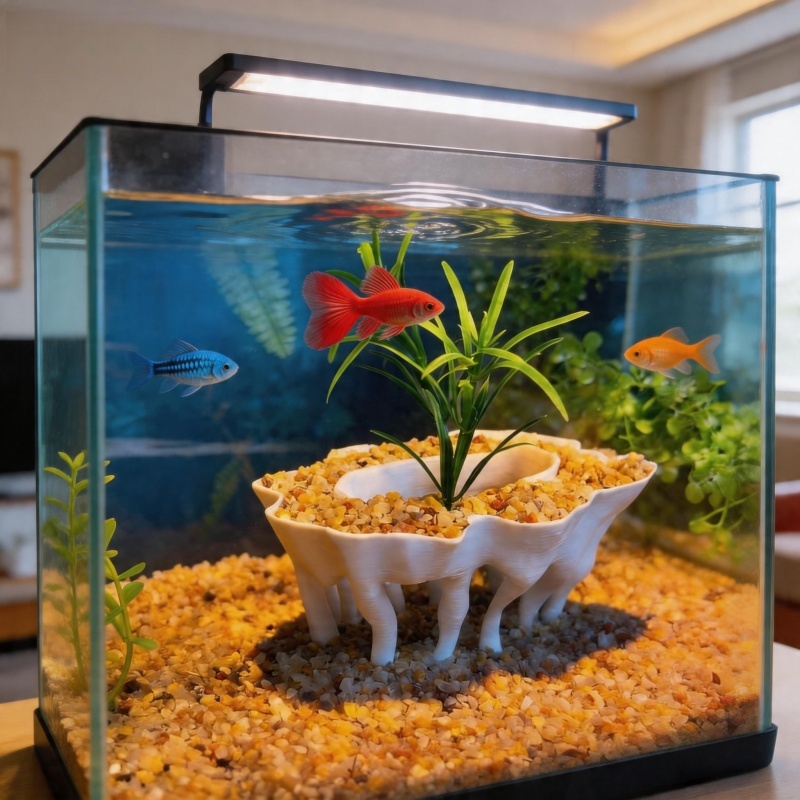 Aquarium Planted Wood - พืชน้ำพิมพ์สามมิติรูปทรงรากไม้ พร้อมกระถางต้นไม้ที่ใช้เป็นของตกแต่งตู้ปลาด้วย