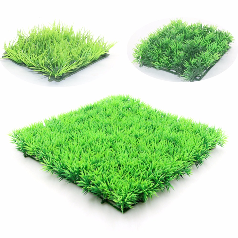 สีเขียวประดิษฐ์หญ้าสนามหญ้าสนา - Planted Aquarium Materials บทวิจารณ์และราคา