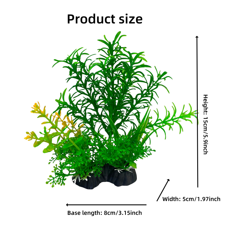 ชุดตกแต่งตู้ปลา1ชิ้น-พลาสติกสี - Planted Aquarium Materials บทวิจารณ์และราคา