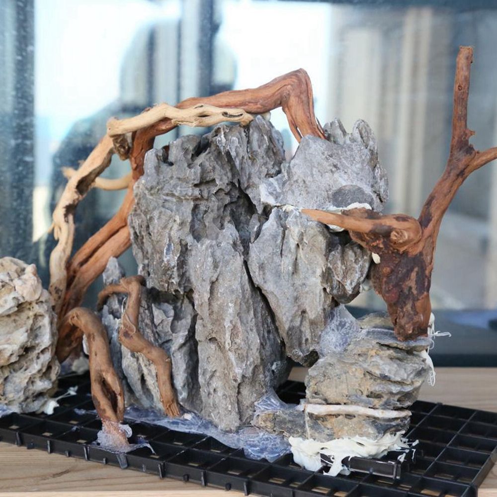 ฉากหลังตู้เลี้ยงสัตว์เลื้อยคลา - Aquarium Planted Wood บทวิจารณ์และราคา