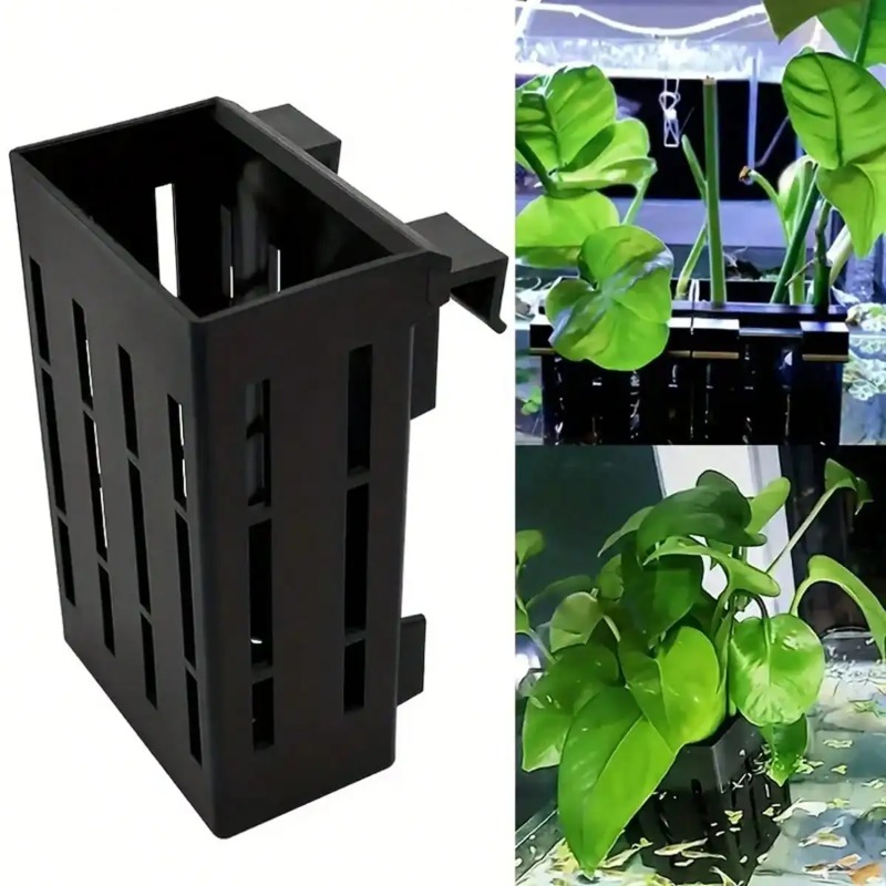 ตะกร้าพลาสติกสีดำสำหรับยึดต้นไ - Aquarium Plants Book บทวิจารณ์และราคา
