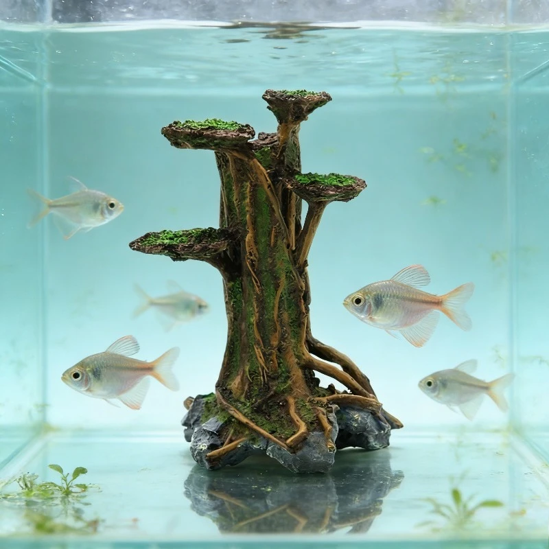 ต้นมอสประดิษฐ์ ตกแต่งตู้ปลา ต้ - Aquarium Planted Wood บทวิจารณ์และราคา