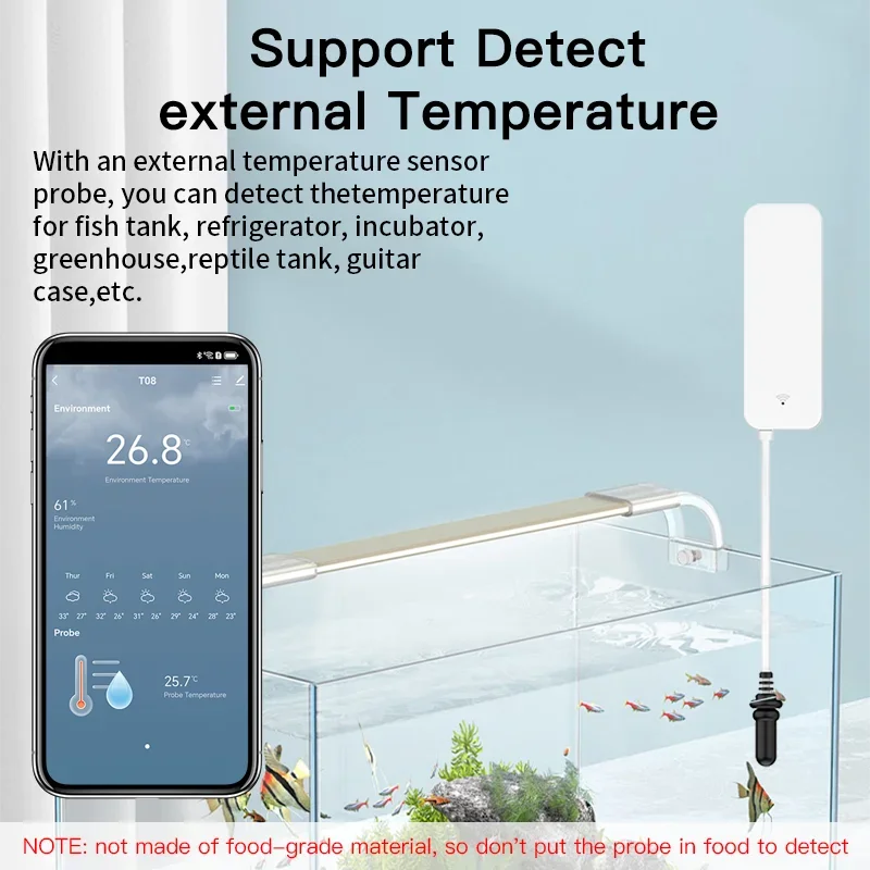 Tuya WiFi อุณหภูมิความชื้นเซนเ - Aquarium Planted บทวิจารณ์และราคา