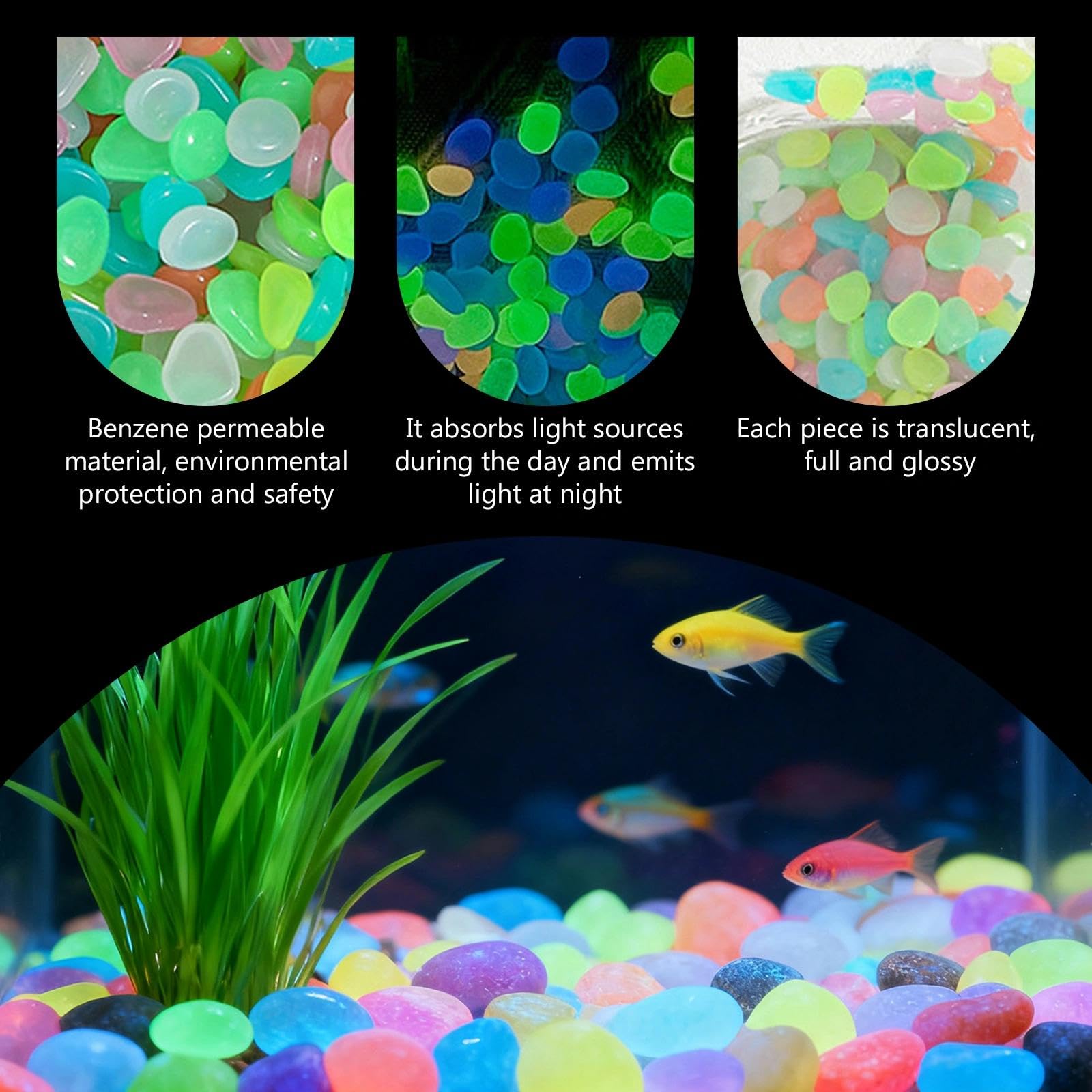 หินเรืองแสงในที่มืด 100 ชิ้น ท - Aquarium Planted บทวิจารณ์และราคา