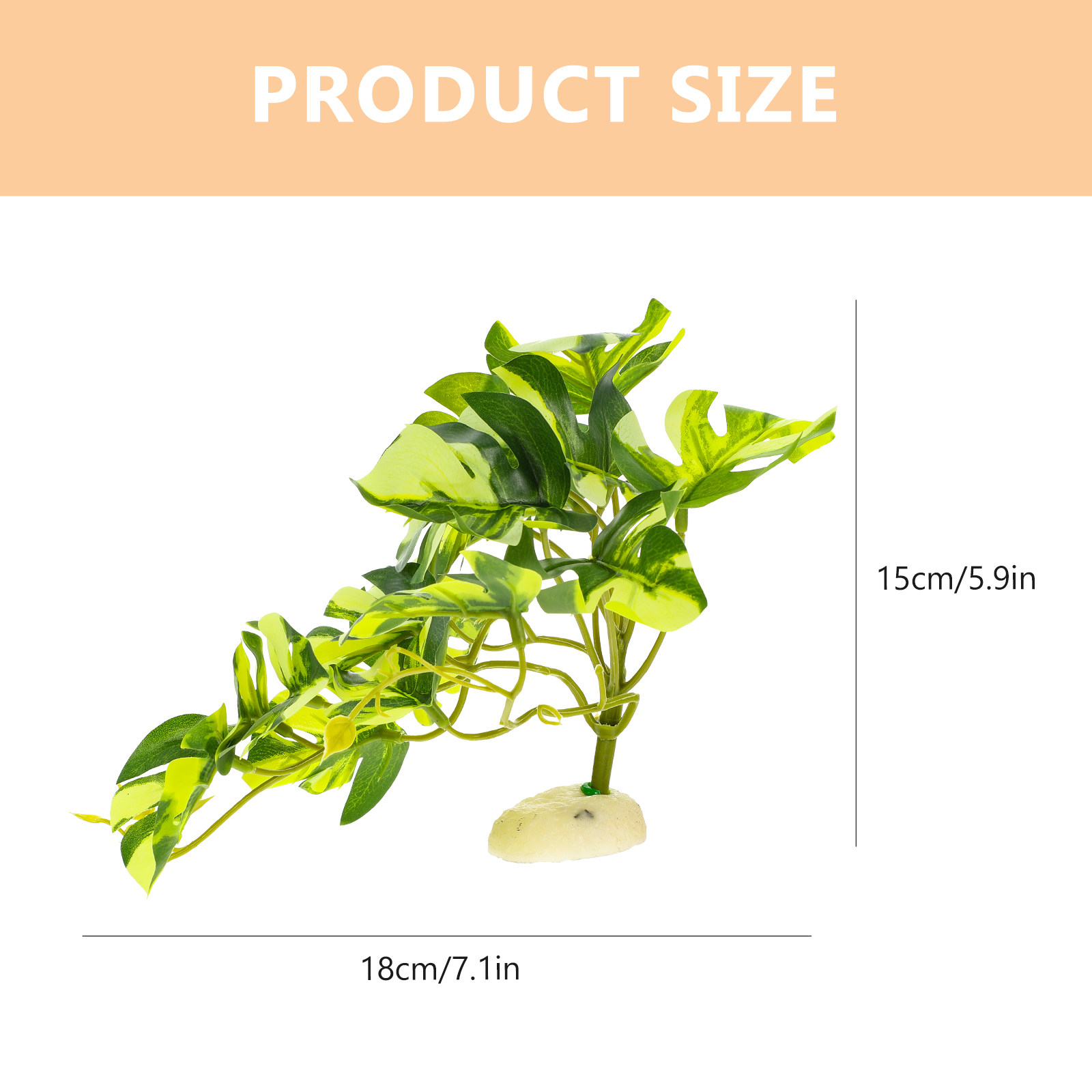 ต้นมอนสเตอร่าเรซินเสมือนจริงสำ - Aquarium Planted Fish Tank บทวิจารณ์และราคา