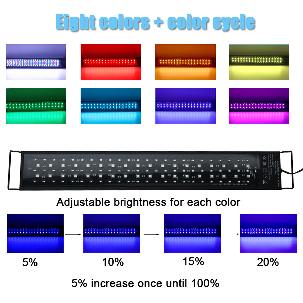 ไฟ LED สำหรับตู้ปลาขนาด 30-60  - Aquarium Plant Light Spectrum บทวิจารณ์และราคา
