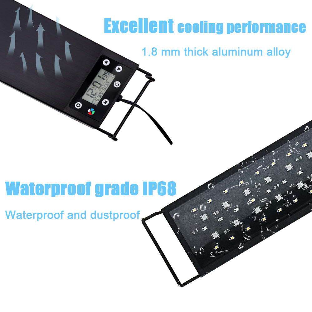 ไฟ LED สำหรับตู้ปลาขนาด 30-60  - Aquarium Plant Light Spectrum บทวิจารณ์และราคา