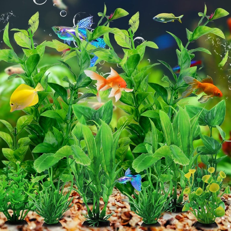 10/20 ชิ้นพืชประดับตู้ปลาประดิ - Aquarium Planted Fish Tank บทวิจารณ์และราคา
